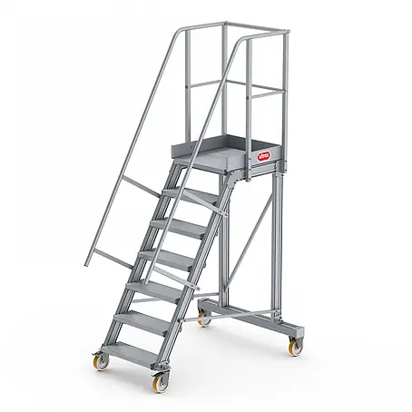 Altrex  Podestleiter Podesttreppe fahrbar 60° 7 Stufen
