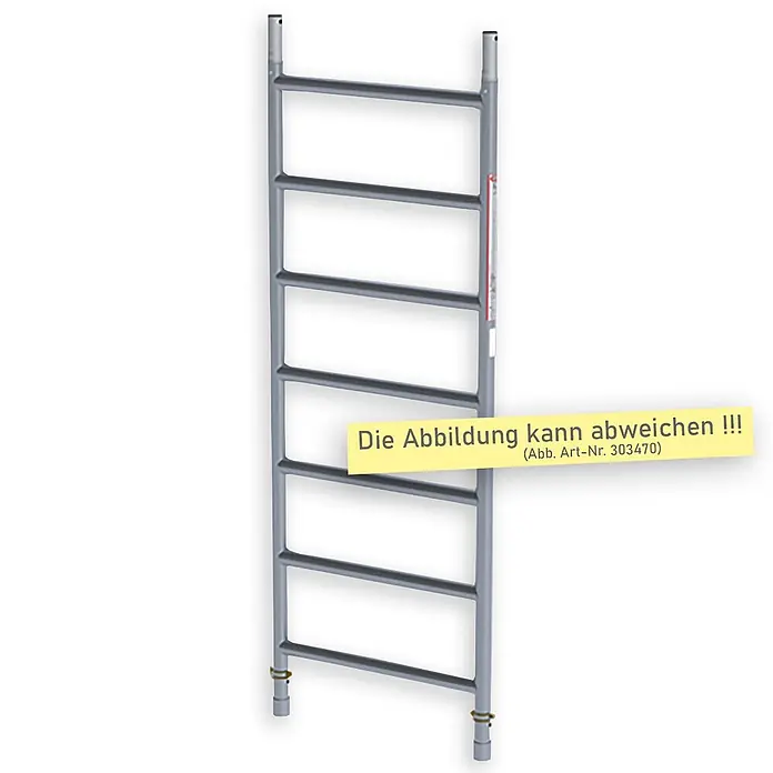 Altrex Rollgerüst Aufbaurahmen RS TOWER 4 PLUS schmal 90-4 -  - Graue Metall-Gerüstleiter mit sechs Sprossen.