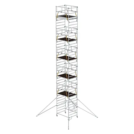MUNK Klappgerüst SG 1,35x2,45m mit Ausleger und Sicherheitsgeländer 13,04m AH