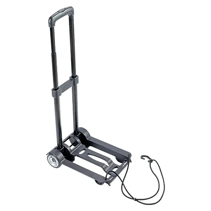 BAUHAUS Transportroller - L x B x H: 320 x 234 x 965 mm, Traglast: 45 kg - Tragbarer Gepäckwagen in Grau, ideal für Reisen. Erleichtert den Transport von Gepäckstücken durch sein geringes Gewicht und seine kompakte Größe.