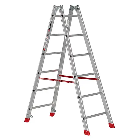 Euroline  Stehleiter Premium 305 Sprossenstehleiter 2x6 Sprossen