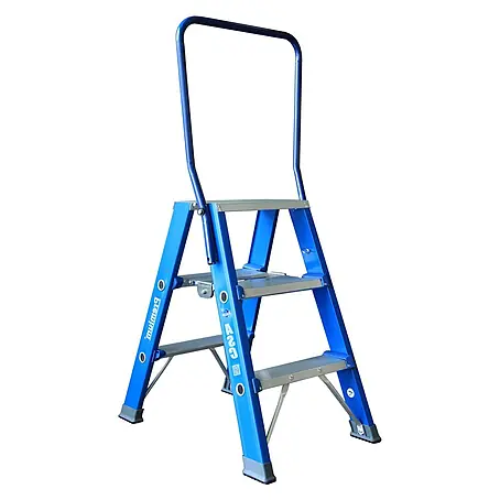 ASC  Stehleiter Premium- Stufenstehleiter DT-3 2x3 Stufen mit 2,76m Arbeitshöhe