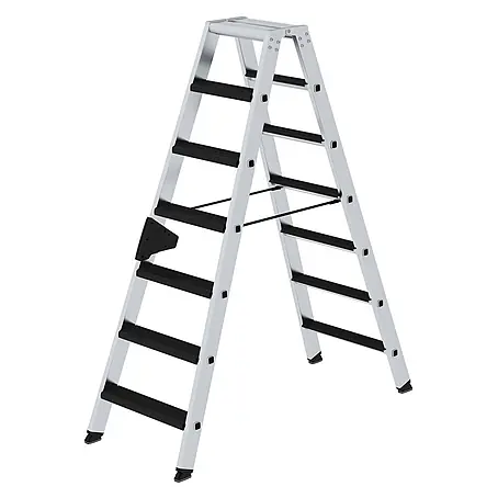 Munk  Stehleiter Stehleiter beidseitig begehbar mit relax-step 2x7 Stufen