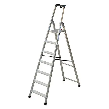 Facal  Stehleiter Stufenstehleiter QUADRA S300 Aluminium 7 Stufen
