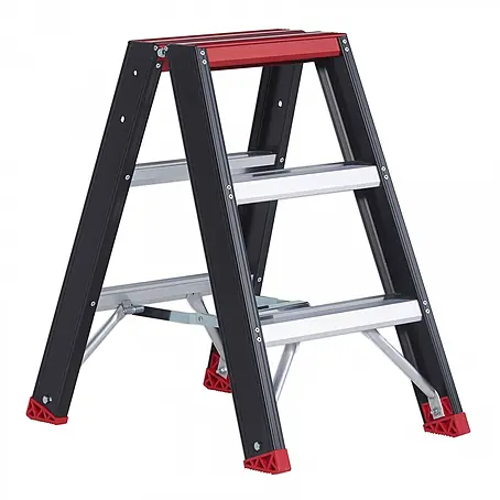 Altrex  Stehleiter Taurus beidseitig begehbare Stufenleiter TDO 3 Stufen ohne Bügel