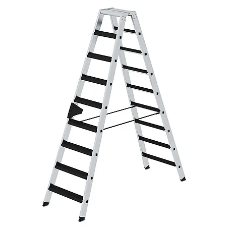 Munk  Stehleiter Stehleiter beidseitig begehbar mit relax-step 2x9 Stufen