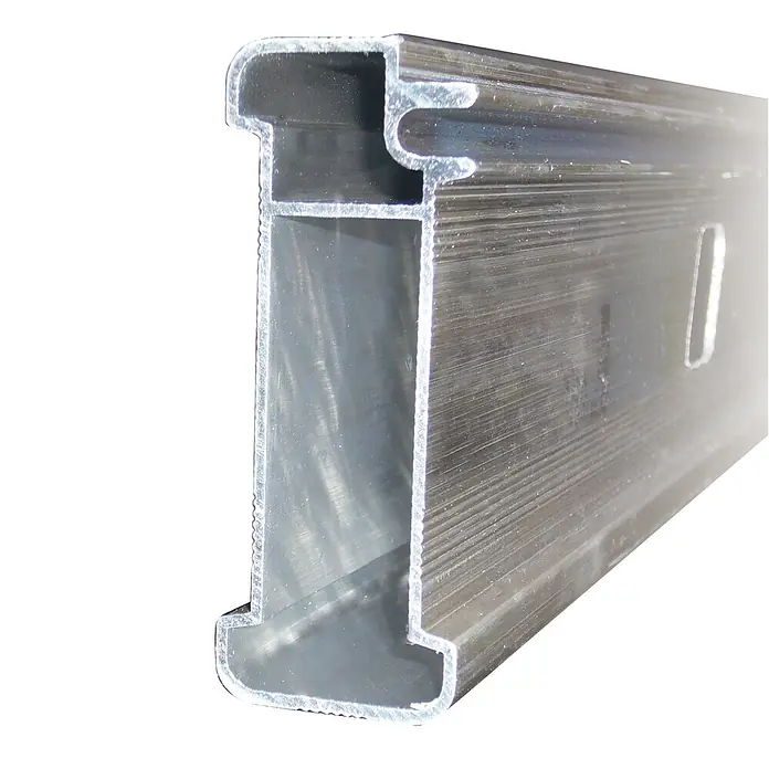 Facal Seilzugleiter Seilzugleiter ROLLER S600 2x11 Sprossen - Anzahl Tritte: 11 Stk., Arbeitshöhe: 6.800 m, Aluminium - Silbernes Aluminium-Strangpressprofil mit komplexem Querschnitt und seitlichem Schlitz für Konstruktions- oder Montagezwecke.