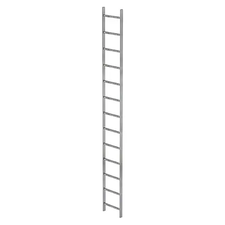 Munk  Steigleiter Schachtleiter Stahl verzinkt 400mm breit 13 Sprossen 3,64m lang
