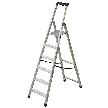 Facal  Stehleiter Stufenstehleiter QUADRA S300 Aluminium 6 Stufen