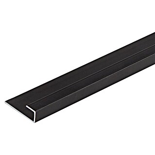 FibroTech Zaključni robni profil (2.610 x 18 x 4,5 mm, Črna)
