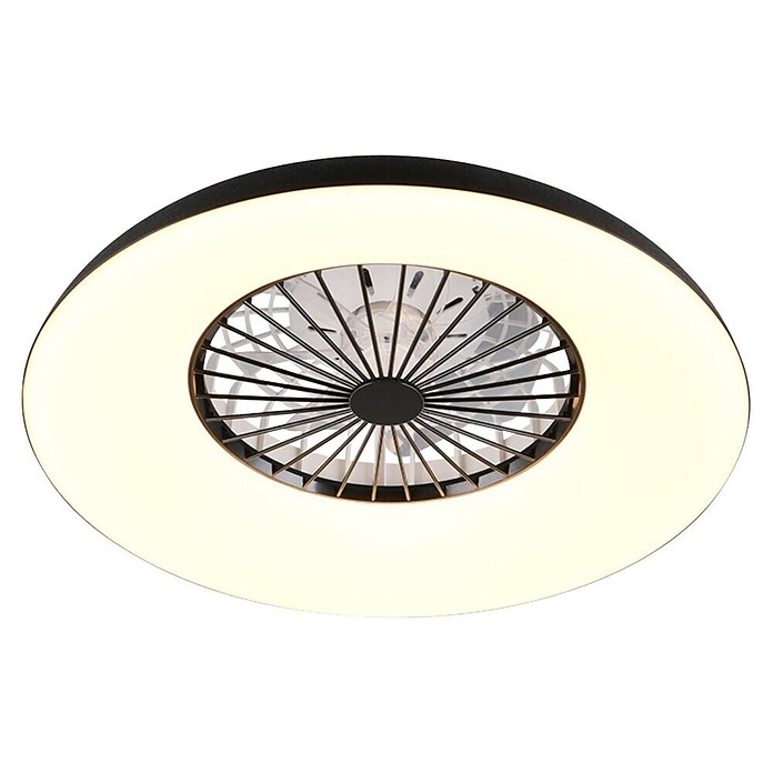 Trio Leuchten Stropni ventilator Svaerholt  (Ø x V: 60 x 19,5 cm, 34 W, Boja svjetla: RGBW) | BAUHAUS