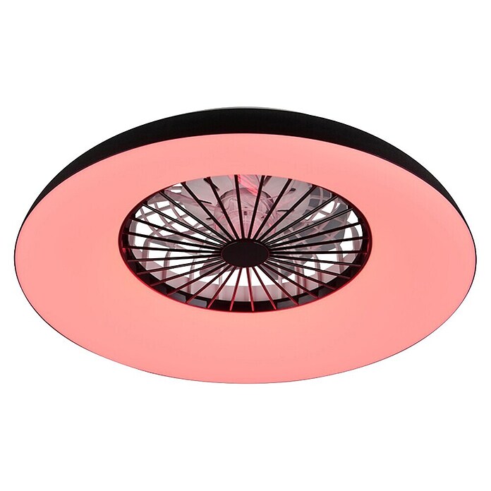 Trio Leuchten Stropni ventilator Svaerholt  (Ø x V: 60 x 19,5 cm, 34 W, Boja svjetla: RGBW) | BAUHAUS