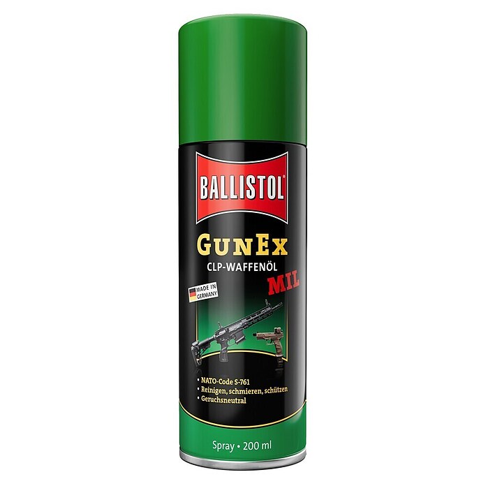 Ballistol Waffenöl Gunex Mil Spray (Inhalt: 200 ml) | BAUHAUS