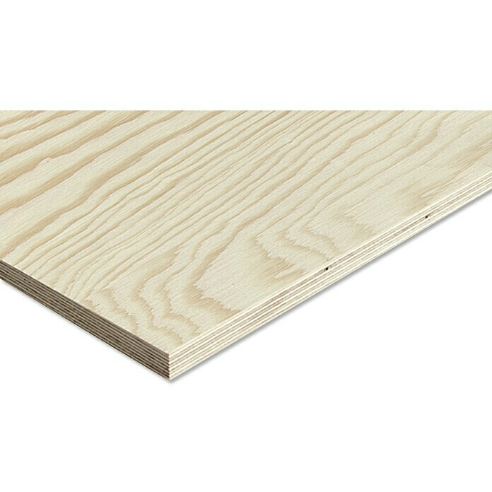 Sperrholzplatte Fixmaß (Kiefer, 1.200 x 600 x 10 mm)