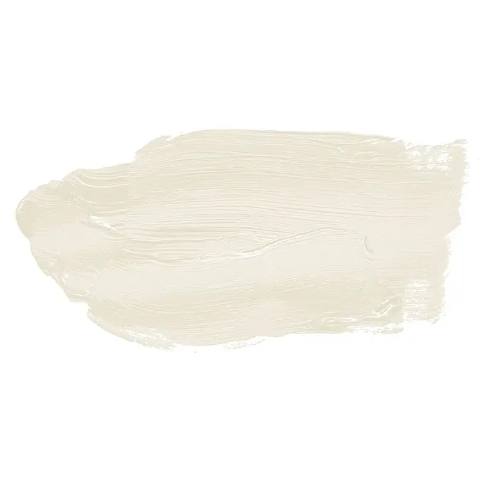 Tadessi Wandfarbe Grau - Grau, Matt, 5 l - Texturierter cremeweißer Farbauftrag mit sichtbaren Pinselstrichen.