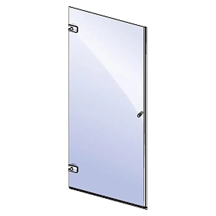 Camargue Air Dusch-Drehtür C21 - 72,5 x 200 cm, Verchromt, Glasstärke: 8 mm, Chrom - Elegante Duschtür aus Klarglas mit minimalistischen Beschlägen. Ideal für moderne Badezimmerdesigns, die Licht und Raum betonen.
