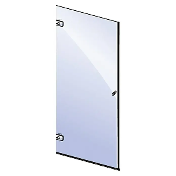 Camargue Air Drehtür C21 - 72,5 x 200 cm, Verchromt, Glasstärke: 8 mm, Chrom - Elegante Duschtür aus Klarglas mit minimalistischen Beschlägen. Ideal für moderne Badezimmerdesigns, die Licht und Raum betonen.