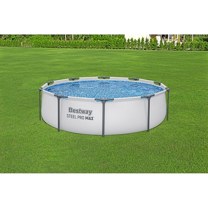 Bestway Montažni bazen Steel Pro Max  (Ø x V: 305 x 76 cm, 4.678 l) | 8323 - Pool mit Rohrgestell | ICIA - Pools | ICI - Pools & Zubehör | IC - Freizeit im Garten | I - Stadtgarten | BAUHAUS