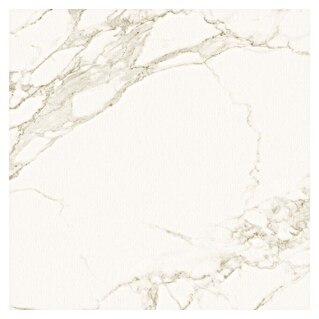 Protector de pared de cocina Marble (L x An x Es: 60 cm x 60 cm x 3 mm, Blanco/Gris, Aluminio)
