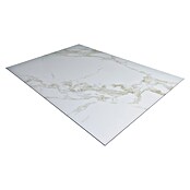 Protector de pared de cocina Marble (L x An x Es: 90 cm x 60 cm x 3 mm, Marfil, Aluminio) | BAUHAUS