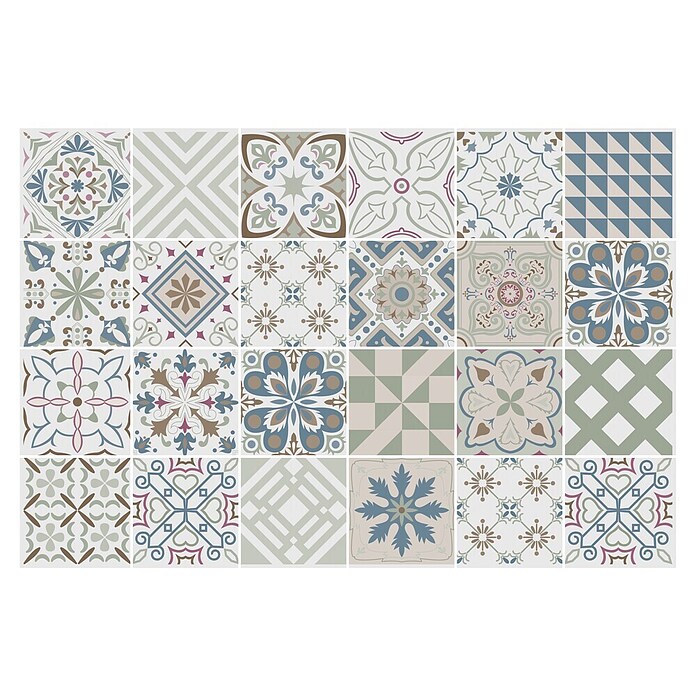 Protector de pared de cocina Mosaico (L x An x Es: 90 cm x 60 cm x 3 mm, Multicolor, Aluminio) | BAUHAUS