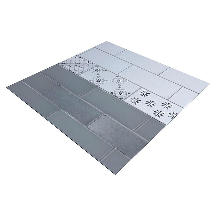 Protector de pared de cocina Cenefa (L x An x Es: 60 cm x 60 cm x 3 mm, Azul, Aluminio) | BAUHAUS