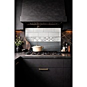 Protector de pared de cocina Cenefa (L x An x Es: 90 cm x 60 cm x 3 mm, Azul, Aluminio) | BAUHAUS