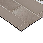 Protector de pared de cocina Cenefa (L x An x Es: 60 cm x 60 cm x 3 mm, Marrón, Aluminio) | BAUHAUS