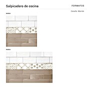 Protector de pared de cocina Cenefa (L x An x Es: 60 cm x 60 cm x 3 mm, Marrón, Aluminio) | BAUHAUS