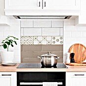 Protector de pared de cocina Cenefa (L x An x Es: 60 cm x 60 cm x 3 mm, Marrón, Aluminio) | BAUHAUS