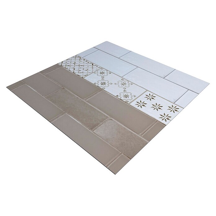 Protector de pared de cocina Cenefa (L x An x Es: 60 cm x 60 cm x 3 mm, Marrón, Aluminio) | BAUHAUS