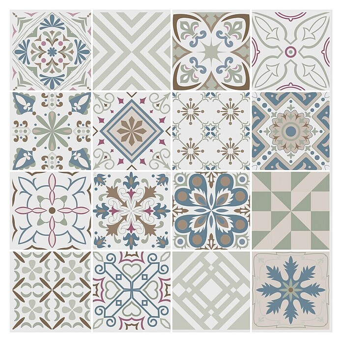 Protector de pared de cocina Mosaico (L x An x Es: 60 cm x 60 cm x 3 mm, Multicolor, Aluminio) | BAUHAUS