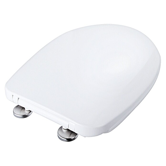 Tapa de WC (Caída amortiguada, Duroplast, Blanco)