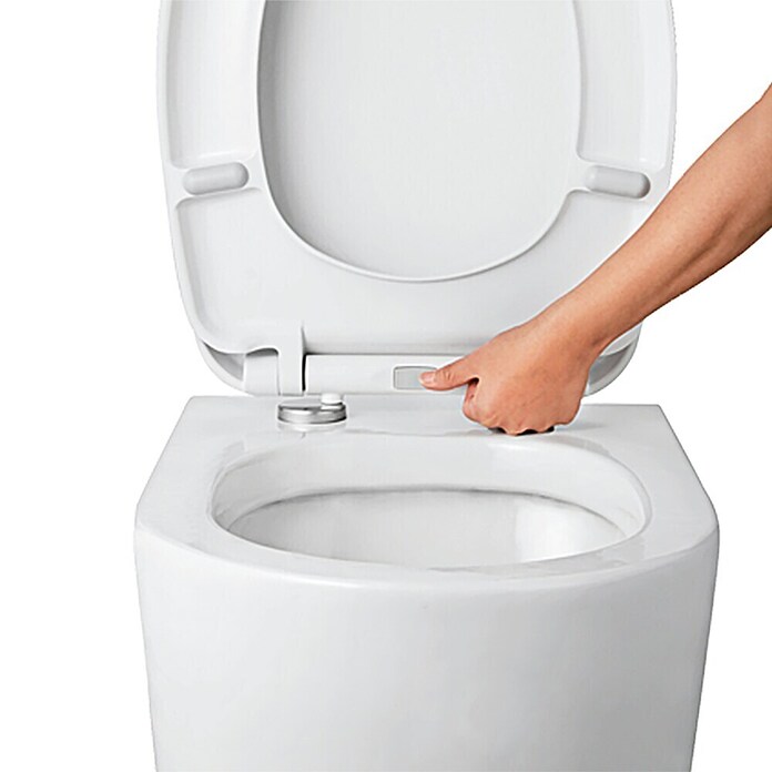 Daska za WC Siracusa (S automatikom upuštanja, Duroplast, Bijelo)