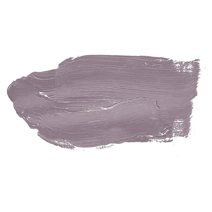 Tadessi Wandfarbe Mauve - Lila, Matt, 2,5 l - Dicker Pinselstrich in staubigem Violett mit sichtbarer Textur.