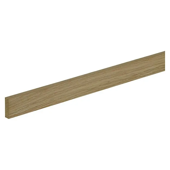 Profiles and more Rechteckleiste - 100 cm x 10 mm x 29 mm, Eiche - Holzleiste mit glatter Oberfläche und natürlicher Holzmaserung für vielseitige Anwendungen. Ideal für Dekoration und DIY-Projekte.