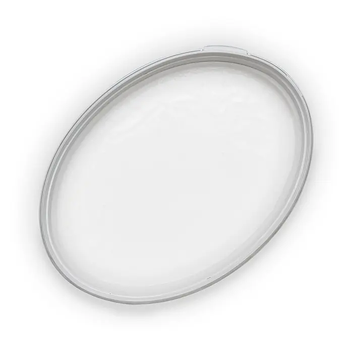Tadessi Wandfarbe Reinweiß - Weiß, Matt, 10 l - Transparenter ovaler Kunststoffdeckel.