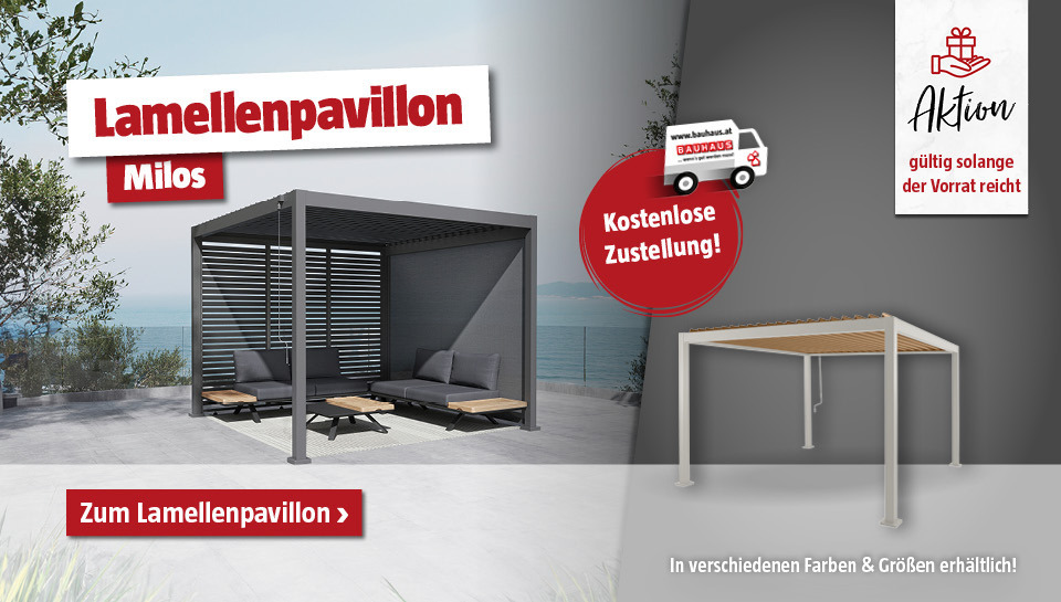 Lamellenpavillon Milos versandkostenfrei