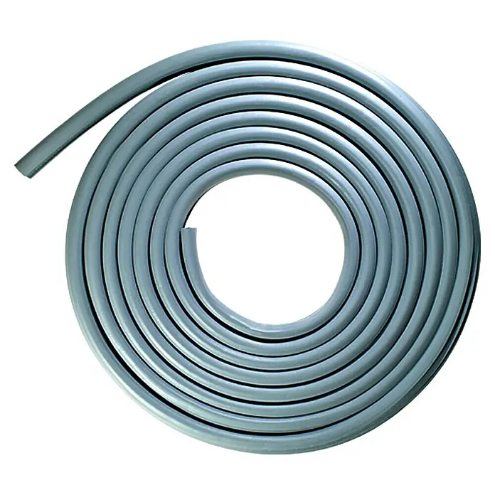 Solid Elements Türdichtung - Grau, 5 m x 14,4 mm x 15 mm, Passend für: Stahlzargen - Gerollte graue Dichtung.