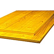 3-Schicht-Schaltafel (200 x 50 x 2,7 cm, Fichte/Tanne, Imprägniert, Gelb)