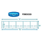 Piscina Frame Summerwaves (Ø x Al: 457 x 84 cm, Azul, 12.000 l) | BAUHAUS