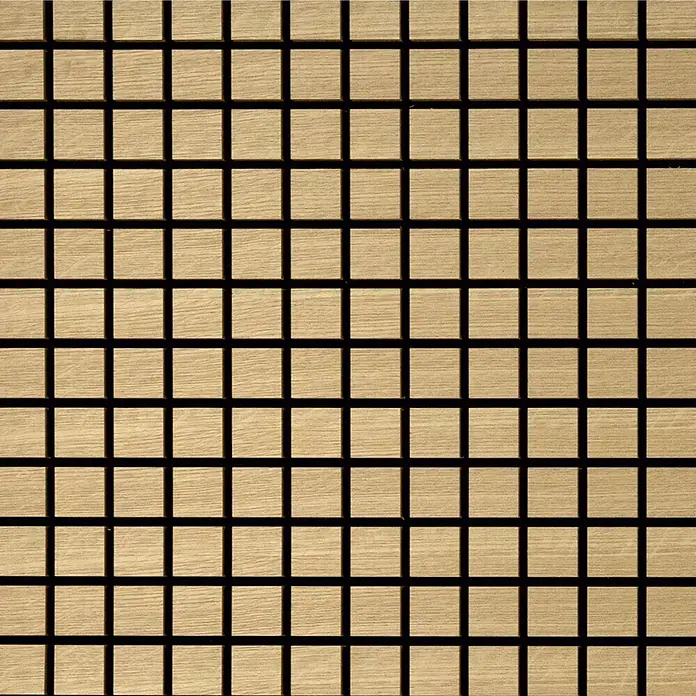 acous Akustikpaneel Blockbuster - Eiche hellbraun, L x B x S: 610 x 610 x 10,3 mm, 4 Stk. - Helles Holz Akustikwandpaneel mit einem Gitter aus kleinen quadratischen Elementen zur Schalldämmung.
