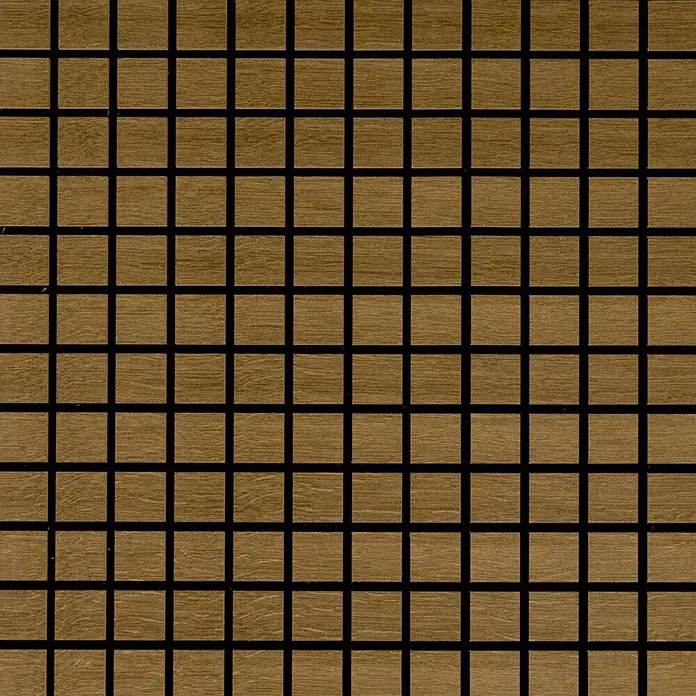 acous Akustikpaneel Blockbuster - Eiche rustikal, L x B x S: 610 x 610 x 10,3 mm, 4 Stk. - Braune quadratische Holzoptik-Fliesen im Gittermuster, geeignet für Akustikplatten oder dekorative Oberflächen.