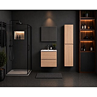 Nortiq Living Badmeubelset Brazil (Met spiegelkast, Totale breedte badmeubel: 61 cm)