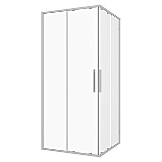 Sanotechnik Drsna vrata za tuš Slim Line (90 x 200 cm, Krom, Vgradne dimenzije: 88–90 cm)