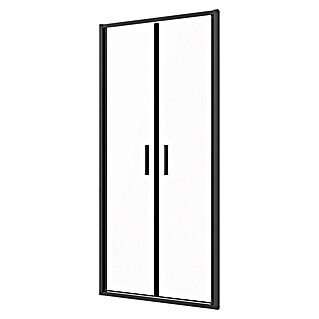 Sanotechnik Nihajna tuš vrata Slim Line (80 x 200 cm, Črna, Debelina stekla: 6 mm)
