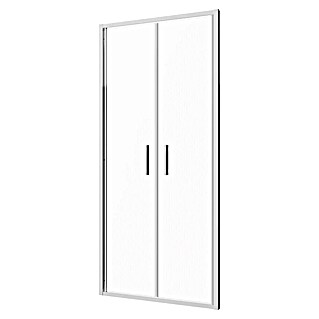 Sanotechnik Nihajna tuš vrata Slim Line (90 x 200 cm, Krom, Debelina stekla: 6 mm)