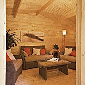 Caseta de madera Östersund (Madera, Área: 10,64 m², Espesor de pared: 28 mm)