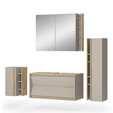 Vicco  Badmöbel-Set Edelin Cashmere 4 Teile