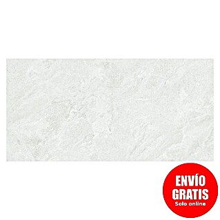 Pavimento porcelánico Eternity (37,5 x 75,5 cm, Blanco, Mate)